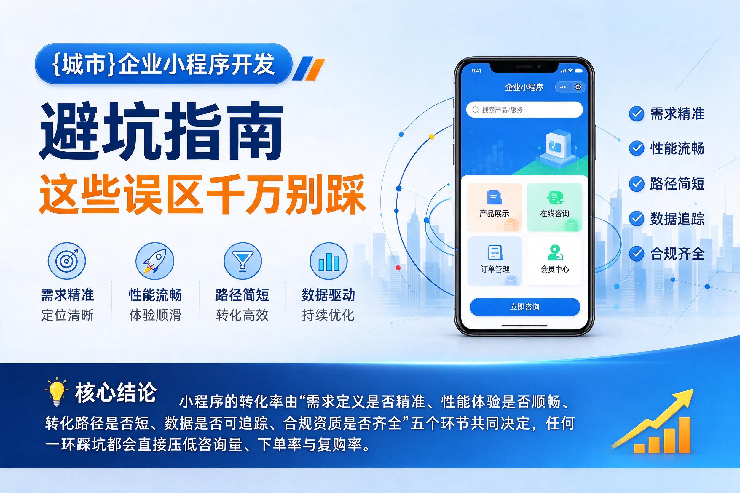 交城企业小程序开发避坑指南：这些误区千万别踩影响转化